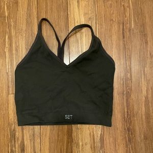Ribbed v tank, Sz M, espresso